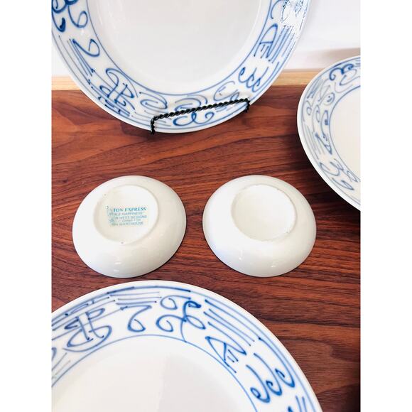 Vintage Canton Express Porcelain Plates (4) & Sause Dishes (2) - Picture 5 of 9